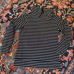 Womens LL Bean stripe long sleeve top